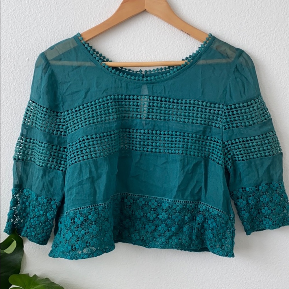 🍃 vintage-inspired sheer boho top by Tularosa 🍃